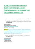 SCMN 2150 Exam 2 Exam Practice &NewLine;Questions And Correct Answers &NewLine;&lpar;Verified Answers&rpar; Plus Rationale 2027 &NewLine;Q&A&vert; Instant Download Pdf&period; 