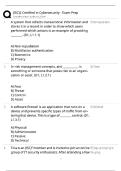 ISC2 Certified in Cybersecurity Exam Prep &sol; Score 100&percnt; &sol; 2026 Update &sol; CC Practice Test Bank & Study Guide&NewLine;&NewLine;