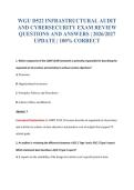 WGU D522 EXAM BUNDLE QUESTIONS WITH VERIFIED ANSWERS