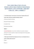 WGU D522 EXAM BUNDLE QUESTIONS WITH VERIFIED ANSWERS