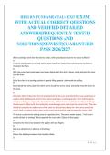 HESI RN FUNDAMENTALS EXIT EXAM&NewLine;WITH ACTUAL CORRECT QUESTIONS&NewLine;AND VERIFIED DETAILED&NewLine;ANSWERS&vert;FREQUENTLY TESTED&NewLine;QUESTIONS AND&NewLine;SOLUTIONS&vert;NEWEST&vert;GUARANTEED&NewLine;PASS 2026&sol;2027