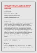 APEA 3P HIGH STAKES EXAM STUDY GUIDE QUESTIONS &NewLine;AND CORRECT ANSWERS &lpar;VERIFIED ANSWERS&rpar; PLUS &NewLine;RATIONALES 