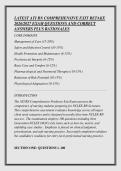 LATEST ATI RN COMPREHENSIVE EXIT RETAKE &NewLine;2026&sol;2027 EXAM QUESTIONS AND CORRECT &NewLine;ANSWERS PLUS RATIONALES 