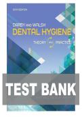 TEST BANK FOR Darby & Walsh Dental Hygiene&colon; Theory and Practice 6th Edition by Jennifer A Pieren &comma; Cynthia Gadbury-Amyot ISBN&colon;978-0323877824 COMPLETE GUIDE ALL CHAPTERS COVERED 100&percnt; VERIFIED A&plus; GRADE ASSURED&excl;&excl;&excl;&excl;&excl;