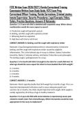 FCTC Written Exam 2026&sol;2027 &vert; Florida Correctional Training Commission Written Exam Study Guide&comma; FCTC Exam Prep&comma; Correctional Officer Training&comma; Florida Corrections&comma; Criminal Justice&comma; Inmate Supervision&comma; Security Procedures&comma; Legal Concepts&comma; Ethics&comma; Safety&comma;
