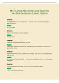 D079 Exam Questions and Answers&NewLine;Verified Solutions Latest Update
