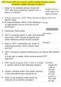 CPCT Exam with all Correct & 100&percnt; Verified Answers &vert;Actual Complete Update &vert;Already Graded A&plus;