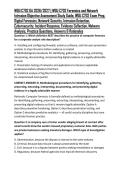 WGU C702 OA 2026&sol;2027 &vert; WGU C702 Forensics and Network Intrusion Objective Assessment Study Guide&comma; WGU C702 Exam Prep&comma; Digital Forensics&comma; Network Security&comma; Intrusion Detection&comma; Cybersecurity&comma; Incident Response&comma; Evidence Collection&comma; Malware Analysis&comma; Pract