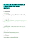 CSE 6040X SP24 COMPREHENSIVE EXAM&NewLine;STUDY GUIDE WITH COMPLETE&NewLine;SOLUTIONS
