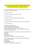 Cost Exam 2 with all Correct & 100&percnt; Verified Answers &vert;Actual Complete Update &vert;Already Graded A&plus;