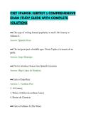 CSET SPANISH SUBTEST 2 COMPREHENSIVE&NewLine;EXAM STUDY GUIDE WITH COMPLETE&NewLine;SOLUTIONS