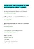 CSET SPANISH SUBTEST 2 UPDATED EXAM&NewLine;QUESTIONS AND CORRECT ANSWERS&NewLine;