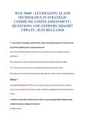 WGU D648 EXAM BUNDLE QUESTIONS WITH VERIFIED ANSWERS
