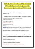 HESI LPN-ADN Entrance Exam &lpar;PDF&rpar; &vert; &lpar;2026&sol;2027&rpar; &NewLine;LPN to ADN Transition Practice Questions Plus &NewLine;Rationales &vert; 250 Questions &vert; Instant PDF Download