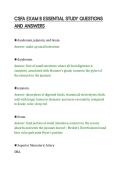 CSFA EXAM B ESSENTIAL STUDY QUESTIONS&NewLine;AND ANSWERS&NewLine;