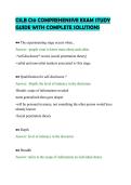 CSLB C10 COMPREHENSIVE EXAM STUDY&NewLine;GUIDE WITH COMPLETE SOLUTIONS&NewLine;