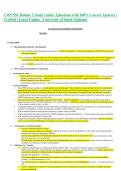 CMN 554 Module 2 Study Guide &vert; Questions with 100&percnt; Correct Answers &vert;&NewLine;Verified &vert; Latest Update - University of South Alabama