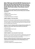 NR 341 &sol; NR341 Complex Adult Health 2026&sol;2027 &vert; Chamberlain University NR341 Exam Study Guide&comma; Complex Adult Health Exam Prep&comma; Critical Care Nursing&comma; Respiratory Failure&comma; Shock&comma; Sepsis&comma; Trauma&comma; Burns&comma; Neurological Disorders&comma; Renal & Cardiac Conditions&comma; Pr