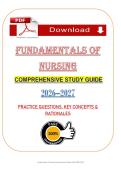 Fundamentals of Nursing &lpar;PDF&rpar; &vert; &lpar;2026&rpar; Study Guide &vert; Chamberlain
