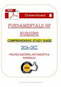 Fundamentals of Nursing &lpar;PDF&rpar; &vert; &lpar;2026&rpar; Study Guide &vert; Chamberlain