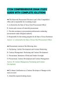 CTCM COMPREHENSIVE EXAM STUDY&NewLine;GUIDE WITH COMPLETE SOLUTIONS&NewLine;
