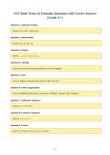 SAT Math Terms & Formulas Questions with Correct Answers&NewLine;&lpar;Grade A&plus;&rpar;