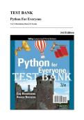 Test Bank &mdash; Python for Everyone&comma; 3rd Edition &lpar;Horstmann&comma; Necaise&comma; 2020&rpar; &vert; All Chapters 1-12 Covered&NewLine;