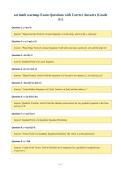 sat math warmup-Exam Questions with Correct Answers &lpar;Grade&NewLine;A&plus;&rpar;