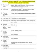 CPFT Exam with all Correct & 100&percnt; Verified Answers &vert;Actual Complete Update &vert;Already Graded A&plus;