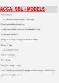 ACCA SBL Models 2026&sol;2027 &vert; Strategic Business Leader Study Guide & Exam Prep