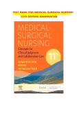 TEST BANK FOR MEDICAL SURGICAL NURSING