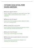 CVP BASIC EXAM ACTUAL PAPER&NewLine;SOLVED QUESTIONS&NewLine;