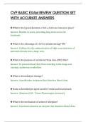 CVP BASIC EXAM REVIEW QUESTION SET&NewLine;WITH ACCURATE ANSWERS&NewLine;