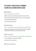 CVP BASIC VISION EXAM COMBINED&NewLine;COMPLETE COURSE REVIEW GUIDE&NewLine;
