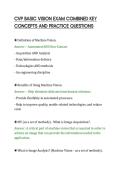 CVP BASIC VISION EXAM COMBINED KEY&NewLine;CONCEPTS AND PRACTICE QUESTIONS&NewLine;