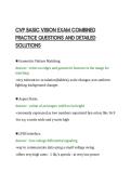 CVP BASIC VISION EXAM COMBINED&NewLine;PRACTICE QUESTIONS AND DETAILED&NewLine;SOLUTIONS&NewLine;