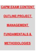 CAPM Exam Content Outline &lpar;PDF&rpar; &vert; Project Management 2026&sol;2027 Questions And Answers
