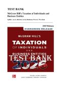 Test Bank for McGraw Hill&rsquo;s Taxation of Individuals and Business Entities&comma; 2025 Release &lpar;Spilker&comma; Ayers&comma; Barrick&comma; Lewis&comma; Robinson&comma; Weaver & Worsham&rpar; &vert; All Chapters 1&ndash;25 Covered&NewLine;