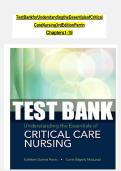 Test Bank for Understanding the Essentials of Critical Care Nursing&comma; 3rd Edition by Perrin & MacLeod &vert; Complete Chapters 1&ndash;19 &vert; Questions & Answers with Rationales &vert; Latest