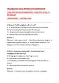 NYC ASSOCIATE FRAUD INVESTIGATOR EXAMINATION&NewLine;COMPLETE 200-QUESTION PRACTICE EXAM WITH DETAILED RATIONALES&NewLine;LATEST UPDATE &mdash; JUST RELEASED&NewLine;