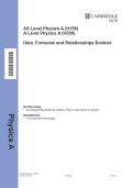AS Level Physics A &lpar;H156&rpar;&NewLine;A Level Physics A &lpar;H556&rpar;&NewLine;Data&comma; Formulae and Relationships Booklet&NewLine;JUNE 2026