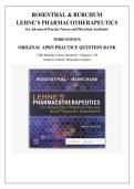 Test Bank&colon; Rosenthal & Lehne's Pharmacotherapeutics for Advanced Practice Providers 3rd Edition &lpar;Chapters 1-89 Complete&rpar;