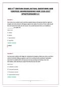 OEC 6TH EDITION EXAM PACKAGE  &vert;QUESTIONS AND ANSWERS&vert;BRAND NEW 2026-2027 UPDATE