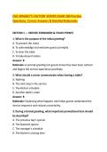 OLD SPAGHETTI FACTORY SERVER EXAM 300 Practice &NewLine;Questions&comma; Correct Answers & Detailed Rationales 