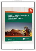 Study Guide for Safety Professional's Reference and Study Guide&comma; by Yates&comma; 2025 &lpar;4th Edition&rpar; - Graded A&plus; Compre&period;&period;&period;