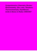 Comprehensive Chemistry Review&colon; Stoichiometry&comma; Gas Laws&comma; Solutions&comma; Thermochemistry & Equilibrium Study Guide 2026&ndash;2027