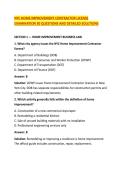 NYC HOME IMPROVEMENT CONTRACTOR LICENSE &NewLine;EXAMINATION 30 QUESTIONS AND DETAILED SOLUTIONS 