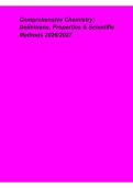 Comprehensive Chemistry Definitions&comma; Properties & Scientific Methods Study Guide & Practice Questions 2026&ndash;2027