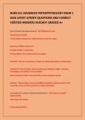 NURS 611 ADVANCED PATHOPHYSIOLOGY EXAM 1&NewLine;2026 LATEST UPDATE QUESTIONS AND CORRECT&NewLine;VERIFIED ANSWERS ALREADY GRADED A&plus;