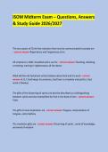 ISOM Midterm Exam &ndash; Questions&comma; Answers & Study Guide 2026&sol;2027 